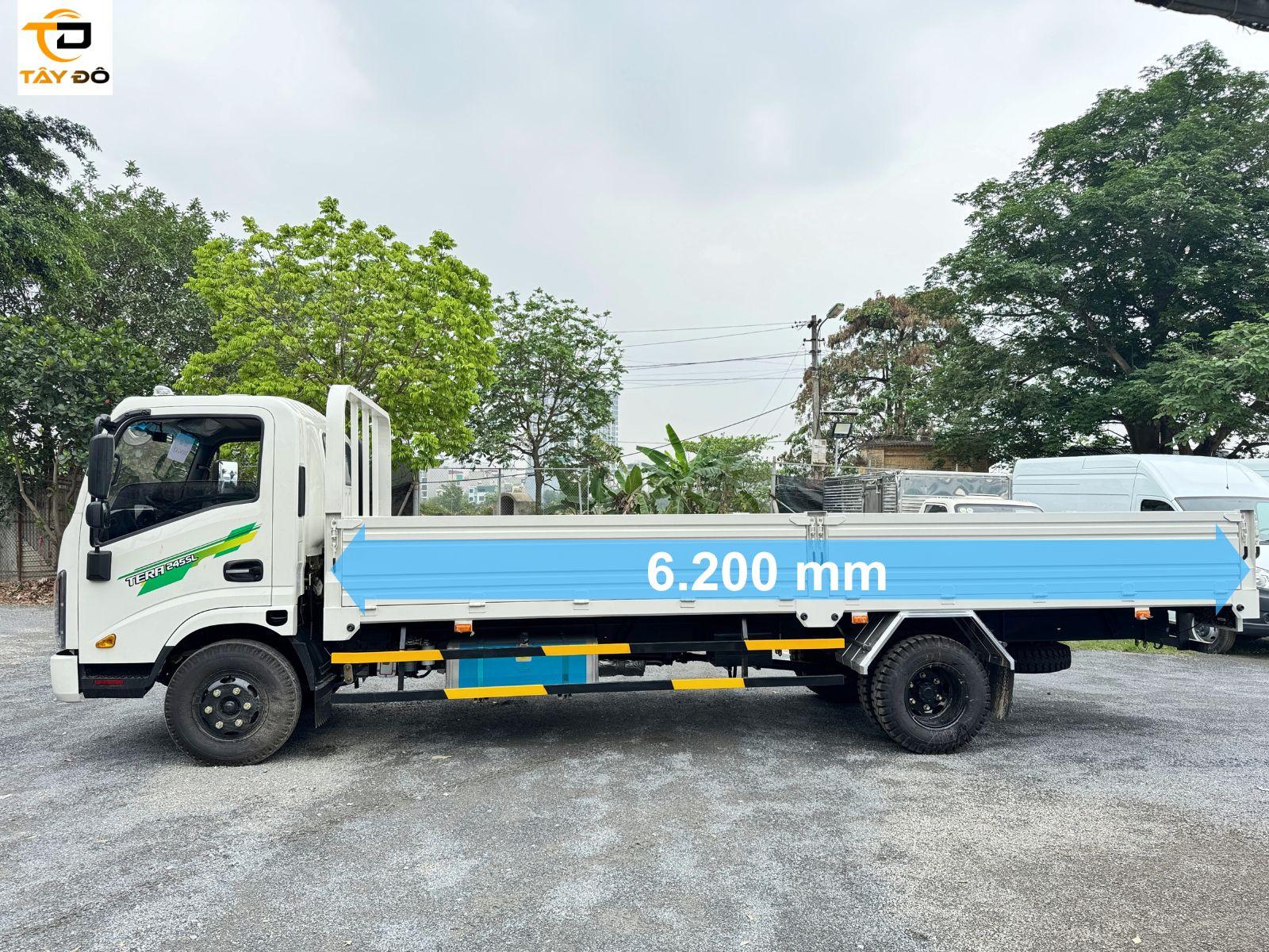 chiều dài thùng teraco 245sl thùng lửng