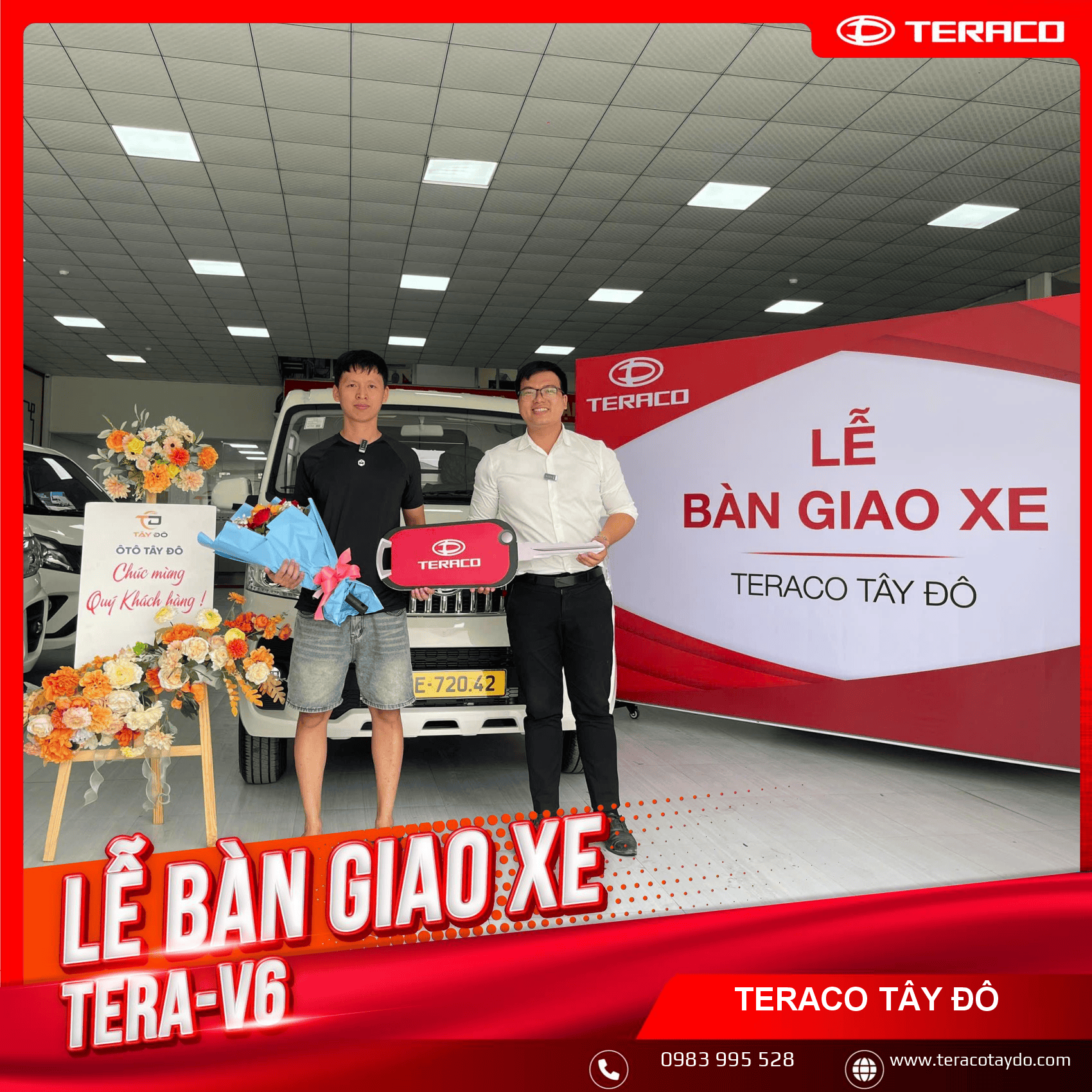 TERACO TÂY ĐÔ BÙNG NỔ BÀN GIAO XE THÁNG 8 – LIÊN TIẾP XE MỚI VỀ TAY KHÁCH HÀNG