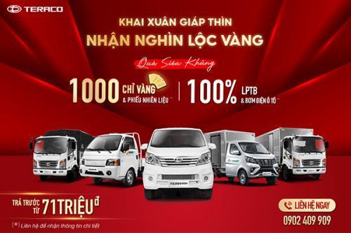 DAEHAN MOTORS TRIỂN KHAI CHƯƠNG TRÌNH ƯU ĐÃI CHO KHÁCH HÀNG MUA XE TERACO TRONG THÁNG 4/2024