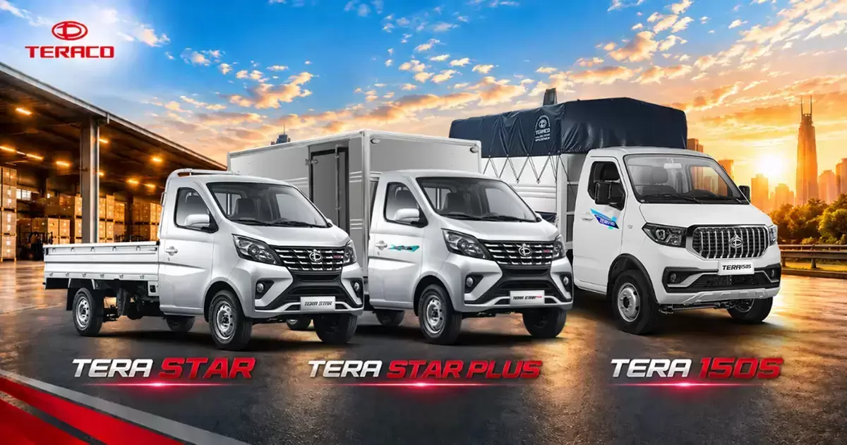 Xe tải nhẹ TERA Star, TERA 150S và TERA Star Plus chuyên chở nông sản và hàng tiêu dùng.